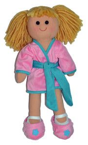 Muñeca de trapo con albornoz